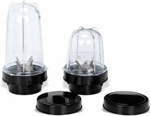 Sunmeet Bullet Jar Set of 2 (530 ML & 350 ML) Mixer Juicer Jar