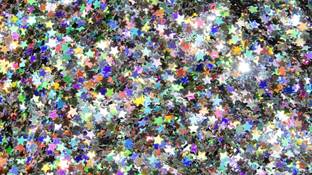 Mahir Glitter Quality Art & Craft & Nail Art Design Decorative Glitter 20 Gm Pack (Holographics Silver Star 3 mm)