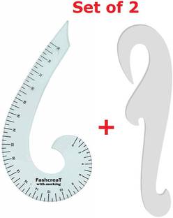 Fashcreat French curve with shoulder curve Ruler