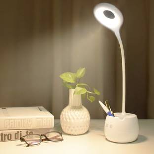 iDOLESHOP LED Stand 360 Degree Flexible Rechargeable Advanced Pen and Mobile Holder Modern Touch Switch Desk Lamp for Decor Study Lamp