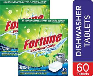 FORTUNE Dishwasher tablet combo pack 60 tabs Dishwashing Detergent