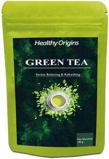 Healthy Origins Green Tea for Weight Loss | 100% Natural Green Loose Leaf Tea | Pure Green Tea with No Additives Unflavoured Green Tea Pouch Ultra (DG) Unflavoured Green Tea Pouch