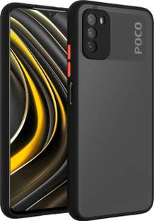 Valueactive Back Cover for Back Cover Case, Poco M3, (Camera Protection Smoke)