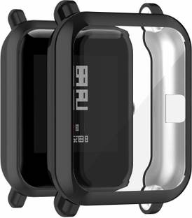 CallSmith Front and Back Screen Guard for Amazfit Bip U Pro/ BIP U/ GTS 2 Mini/Bip S /Bip S Lite /Bip /Bip Lite, (2 in 1), Silocon Case with Silicon Screen Protector