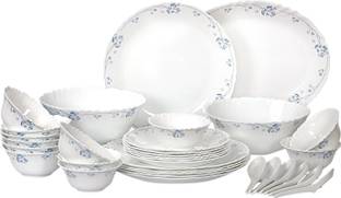 cello Pack of 33 Opalware Cello Imperial Dainty Blue Dinner Set of 33 pcs Dinner Set
