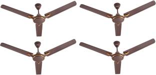 USHA Racer Chrome 1200MM Ultra High Speed pack of 4 with 1 Year Warranty 1200 mm Ceiling Fan