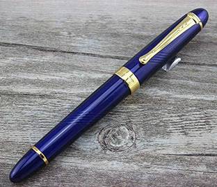 Gold Leaf X450 Spiral Deep blue Fp-14 X450 Luxury Spiral Deep Blue color, Fountain Pen 18KGP Nib New Fountain Pen