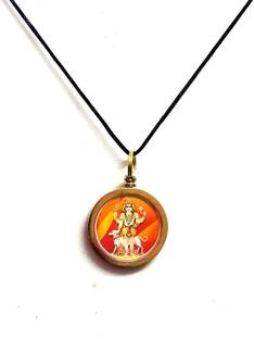AIR9999 Shree Kaal Bhairav Yantra Brass Pendant For Men & Women Brass Pendant