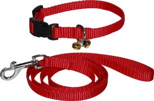 BODY BUILDING NYLON QUALITY RED COLOR DOG COLLAR BELT,FOR YOUR PUPPY & CAT Dog Collar & Leash