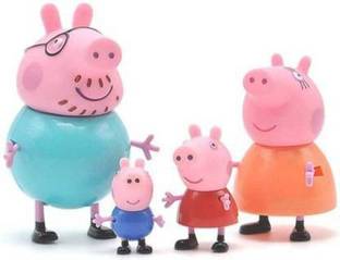 नीतीश Peppa Pig Family Toy, Set of 4 with Pig House Set, Animated Toys for Children for Pretend Play will help in the emotional development of your children and also improve their role play, communication as well as touch and feel skills. Kids will have fun time playing with friends or all alone accompanied by this toy.