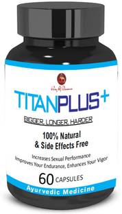 Way Of Pleasure Titan Plus Black 60 Capsule For Men Performance & Pleasure