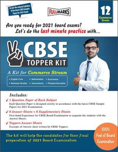 CBSE Topper Kit for Class 12 (Commerce Stream) for 2021 CBSE Board Examination (This kit include Question Papers for all subjects, 6 Answer Sheets + 6 Supplementary Sheets & Toppers Answer Sheets)