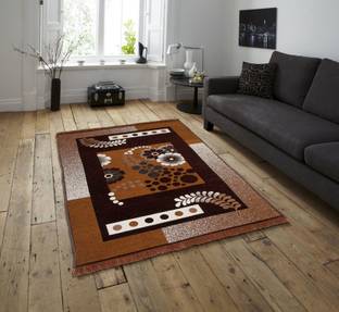 Zesture 4 ft  X 7 ft Blended Carpet