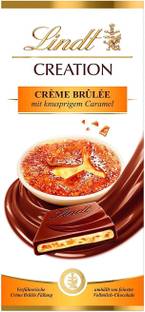 LINDT Creation Cream Brulee Chocolate Bar, 150g Bars