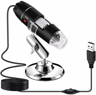 Divinext USB Digital Microscope 500x Magnification + 8 LED Lights + USB Powered Digital Microscope Endoscope Camera Reflecting Telescope Data Cables USB Microscope Endoscope Magnifier Video Camera Portable 50X-500X Magnification 8-LED USB Digital Microscope Endoscope with Stand for Education Biological Inspection USB Gadget Dermatoscope USB Charger