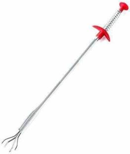 Earika enterprise Stainless Steel Hair Catching Sink Overflow Drain Cleaning Drain Clog Water Pipe Sink Cleaner Snake Unblocked Kitchen Bath Rod Hair Remover 24-inches Crystal Drain Opener (1 L) Crystal Drain Opener