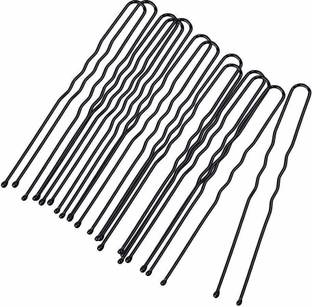 fashion accessories Hairpin U Shape for Bun Juda Hair pin, Hair pins for Girls and Women (Black, 9 cm) - Set of 50 Pcs Hair Pin