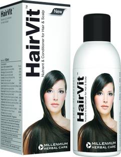 Millennium Herbal HairVit OIL | 100% Natural Anti Hair fall & Complete Scalp & Hair Treatment with 16 Herbs | Free from Mineral Oil, Sulphates, Parabens Hair Oil