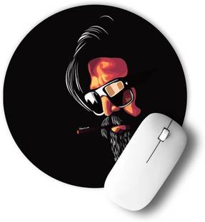infinity interiors Printed Designer Anti Skid Round Gaming Foldable with Nonslip Base for Laptop & Desktop/Computer etc_030 Non Slip Base Mousepad