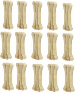 SAWAY Raw Hide Press Bone Beef Dog Chew