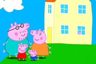 Peppa Pig Cartoon Waterproof Vinyl Sticker Poster || can2502-3 Fine Art Print