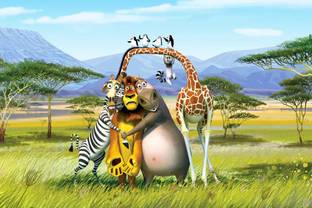 Madagascar Cartoon Movie Waterproof Vinyl Sticker Poster || btcan2540-3 Fine Art Print