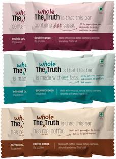 The Whole Truth Choco Variety | Pack of 6 | Protein Bars