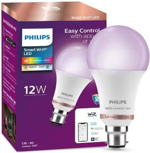 PHILIPS Smart Wi-Fi LED Bulb B22 12-Watt WiZ Connected Smart Bulb