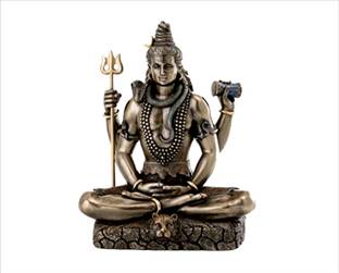 Approach home Decor 60 cm lord shiva wall sticker 3d Self Adhesive Sticker