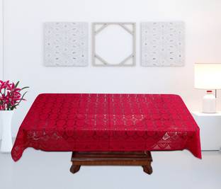 YELLOW WEAVES Floral 4 Seater Table Cover