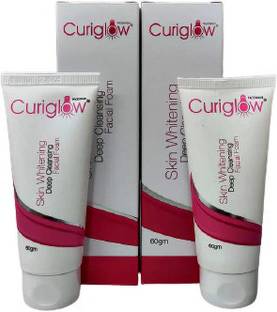 curiglow Skin Whitening Facial FOAM PACK OF [2X60GM] Face Wash