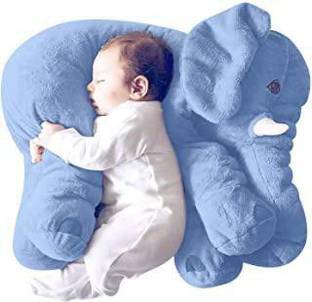 Nihan Enterprises Beaties Soft Plush Cotton Cushion Elephant Sofa Seat For Baby  - 38 cm