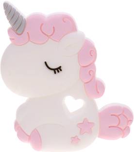 GUCHIGU Cute Unicorn Design Food Grade Silicone Baby Chew Toys Teethers for Babies (BT9028B) Teether