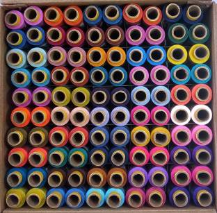 jay shubham threads 100 tubes (50 shades each 2 in no) Set-2 Thread