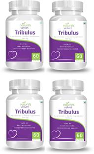 Natures Velvet Lifecare Tribulus Gokshura Gokhura Pure Extract 500 mg, 60 Veg Capsules - Pack of 4