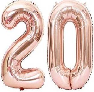 haven's treasure Solid ''20'' number foil balloon decoration Letter Balloon