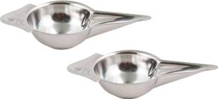 Mohini steels Stainess Steel Baby Feeder and Medicine Feeder (2 Pcs)  - Stainess Steel