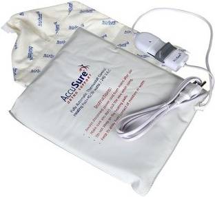 AccuSure Regular Comfort Electric Heating Pad With Three Level Temperature Setting and Overheat Security System Heating Pad