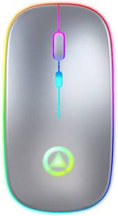Rexter A2 RGB Gaming Mouse, 1600 dpi, Ergonomic Hand Grips Rechargeable Wireless Mouse Wireless Optical  Gaming Mouse  with Bluetooth