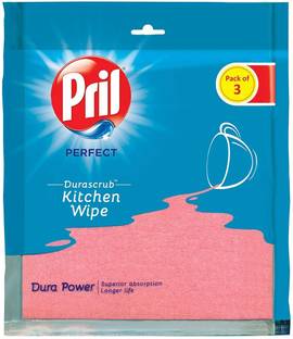 Pril Durascrub Kitchen Wipe 3 Pcs Sponge Wipe
