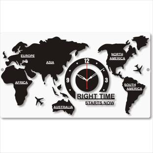 THE 9192 Analog 34 cm X 60 cm Wall Clock