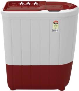 Whirlpool 6.5 kg Semi Automatic Top Load with In-built Heater Red