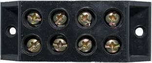Ovicart 30A 4 Way Bakelite Connector Strip Black Screw Terminal Connection Block 4 Way Bakelite Connector Strip Wire Connector