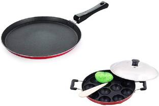 RBGIIT Crispy Dosa Tawa & Appam pan,paniyaram Pan, Cookware Set Non-Stick Coated Cookware Set