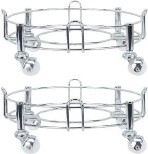 Dogwood Cylinder Trolley with High Quality Wheels/Gas Trolly/LPG Cylinder Stand, Premium Quality (Pack of 2) Gas Cylinder Trolley