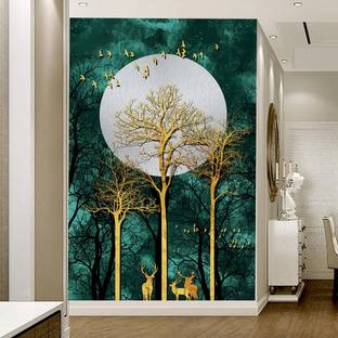 HD RAPID DESIGN Wall Painting Scenery for Home Decor, Office etc (Self Adhesive Vinyl , 20 inch x 40 inch) Digital Reprint 40 inch x 20 inch Painting