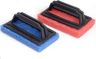 Timeline Tile cleaning multipurpose scrubber Brush with handle 2 Pcs Scrub Pad