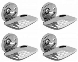 Prestige Premium Stainless Steel Oval Soap Dish Soap Holder Pack Of 4