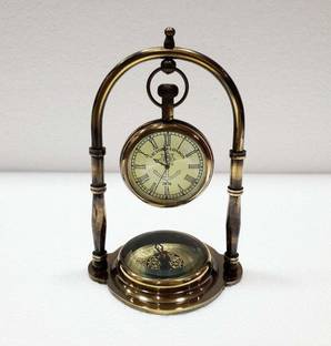 Ascent India Analog Gold Clock