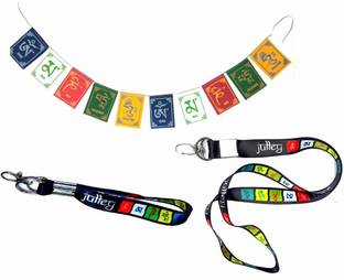 Meeko.com Tibetan Ladakh Prayer Flag and Keychain Lanyard
